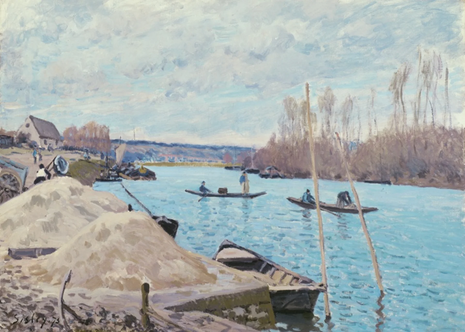Montones de arena — Alfred Sisley