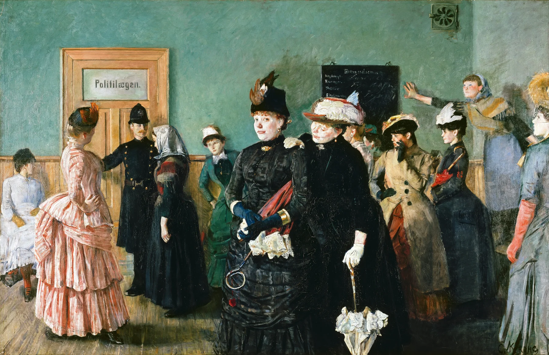 Albertine in the Police Doctor’s Waiting Room — Christian Krohg