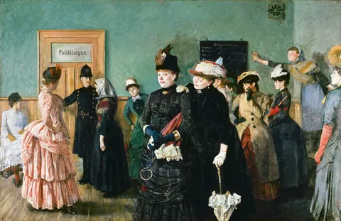Albertine in the Police Doctor’s Waiting Room