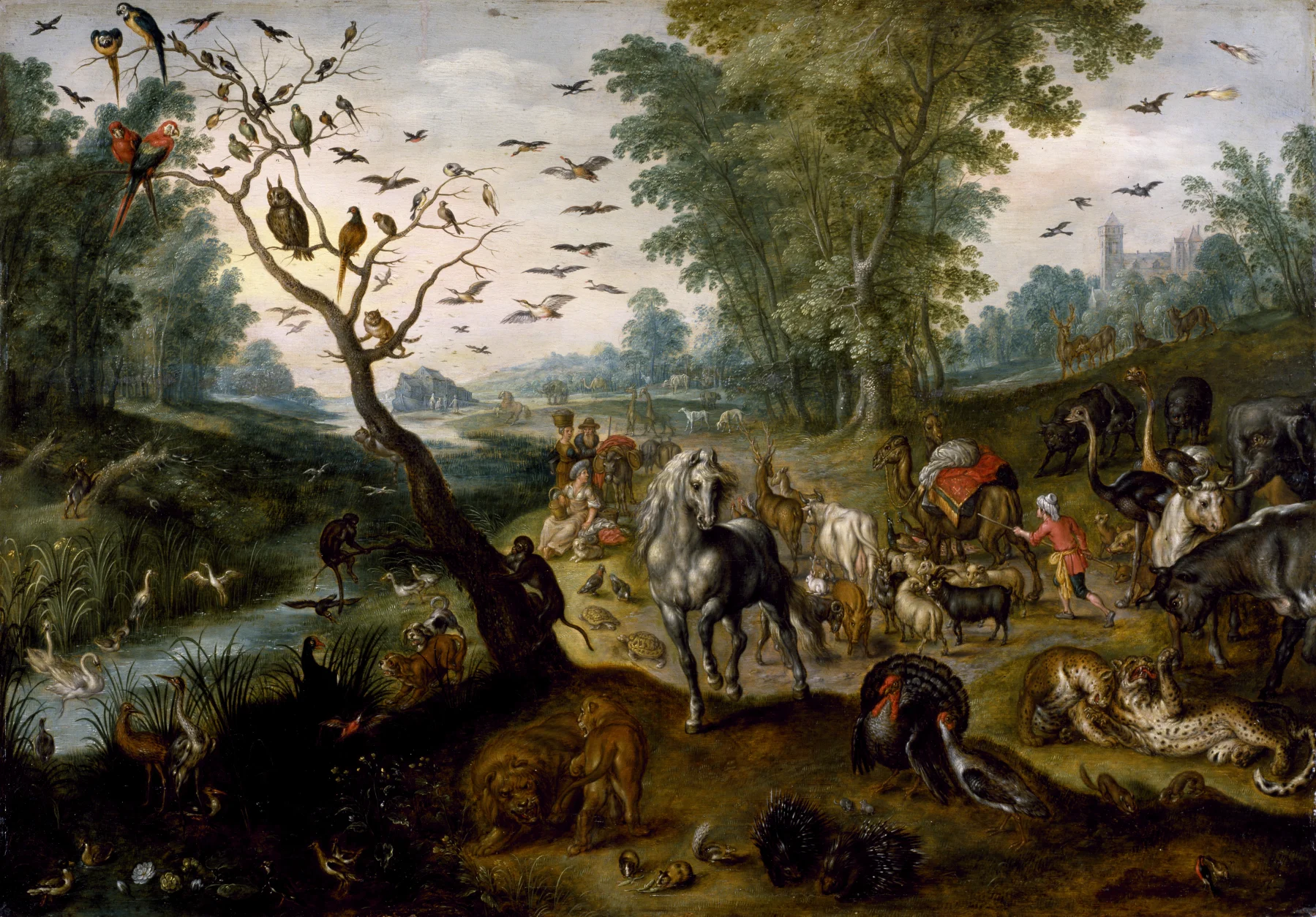 The Animals Entering Noah’s Ark — Jan van Kessel the Younger
