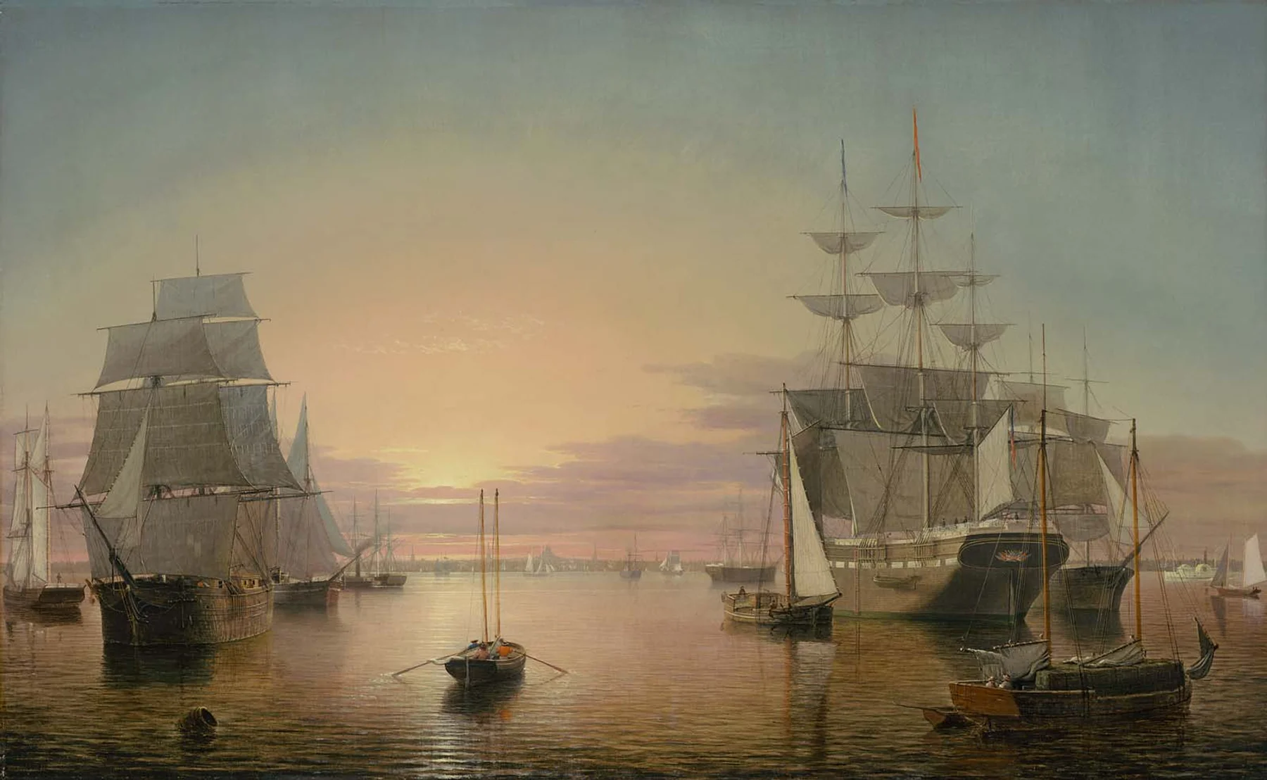 Le Port de Boston — Fitz Hugh Lane