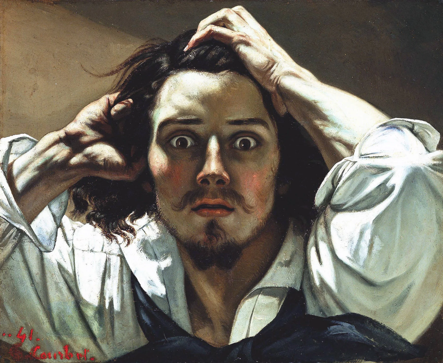 El desesperado — Gustave Courbet