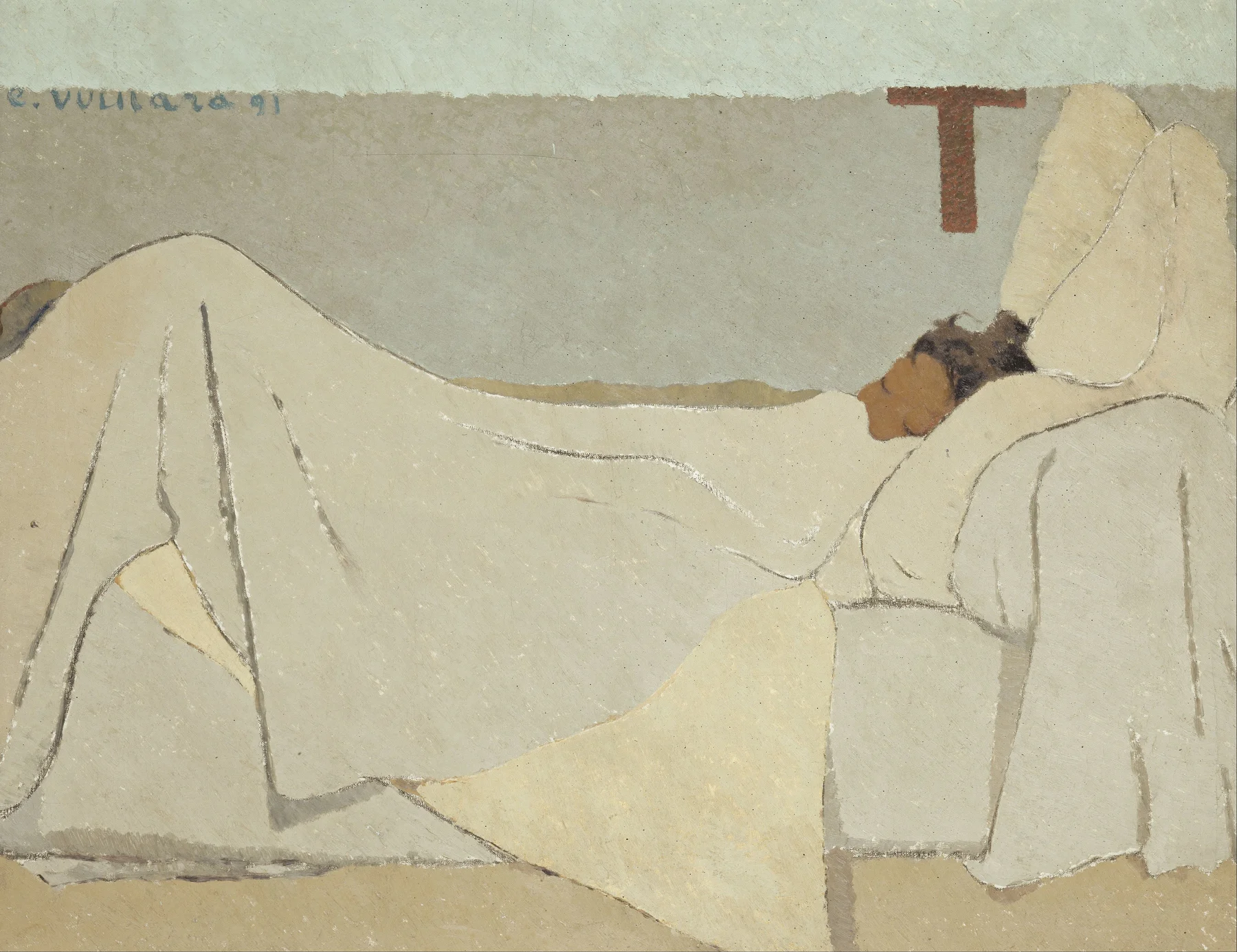 Ágyban — Édouard Vuillard