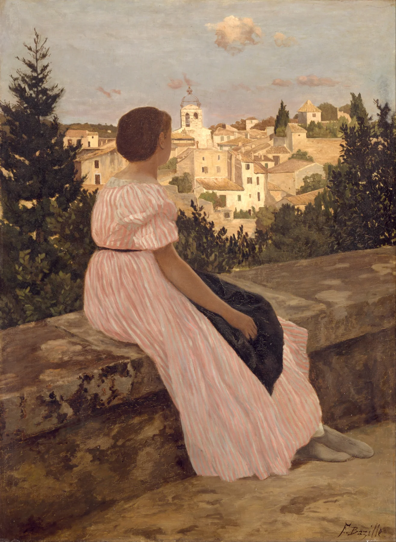 The Pink Dress — Jean Frédéric Bazille
