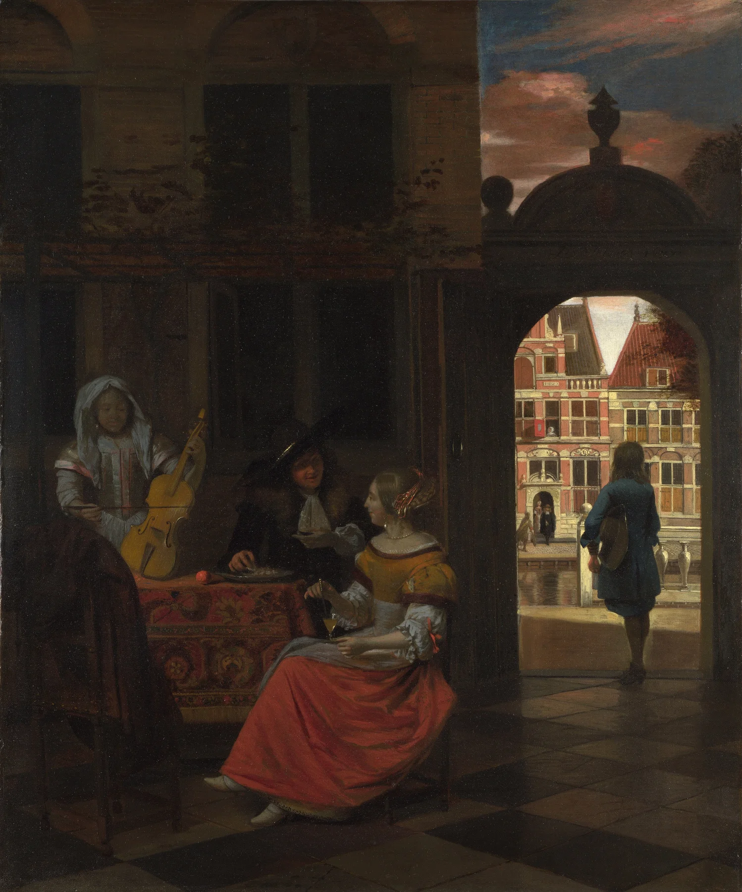 Zenés találka — Pieter de Hooch