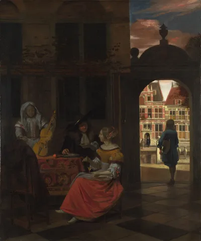 Musical Party in a Courtyard