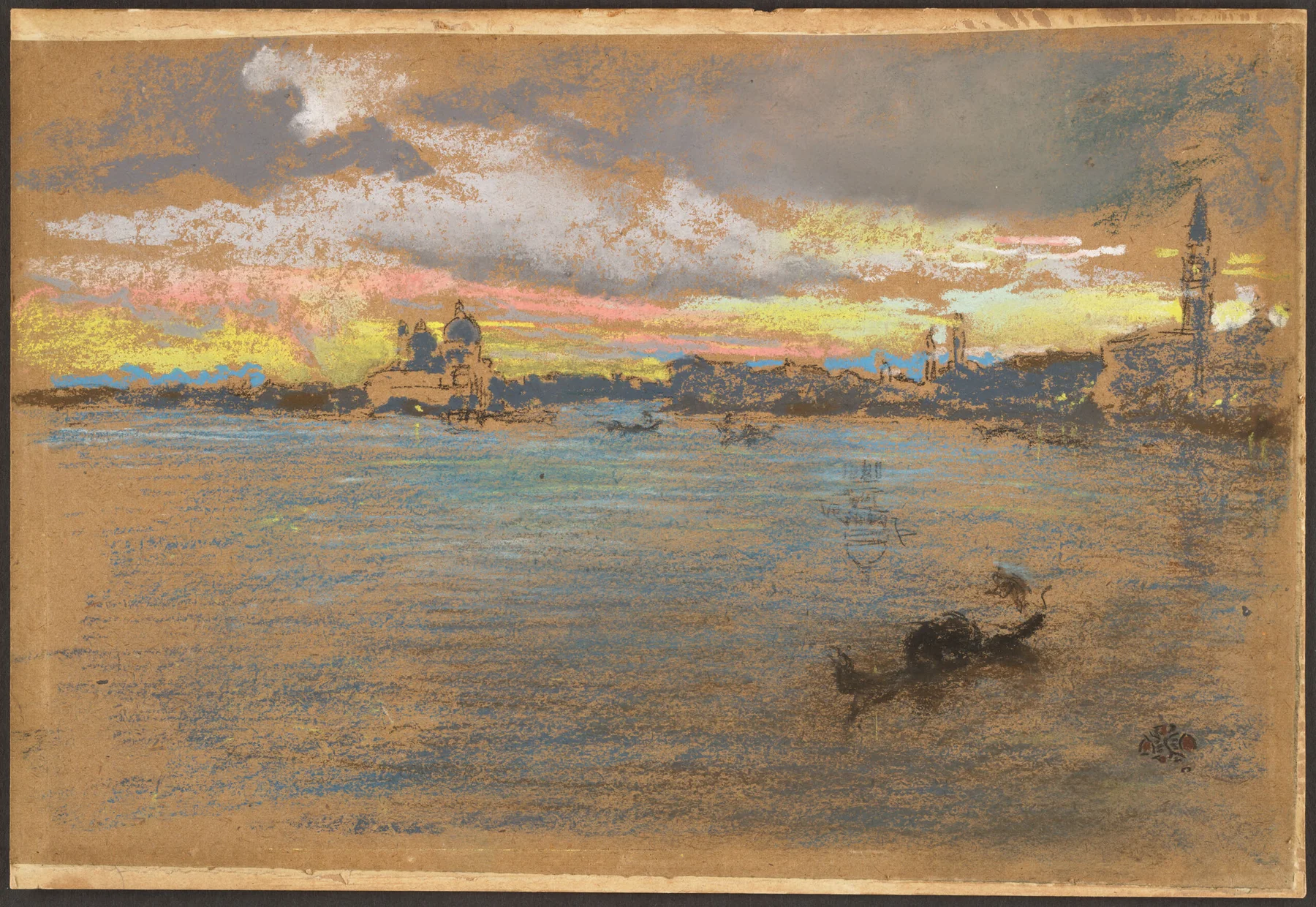 Puesta de sol tormentosa — James McNeill Whistler