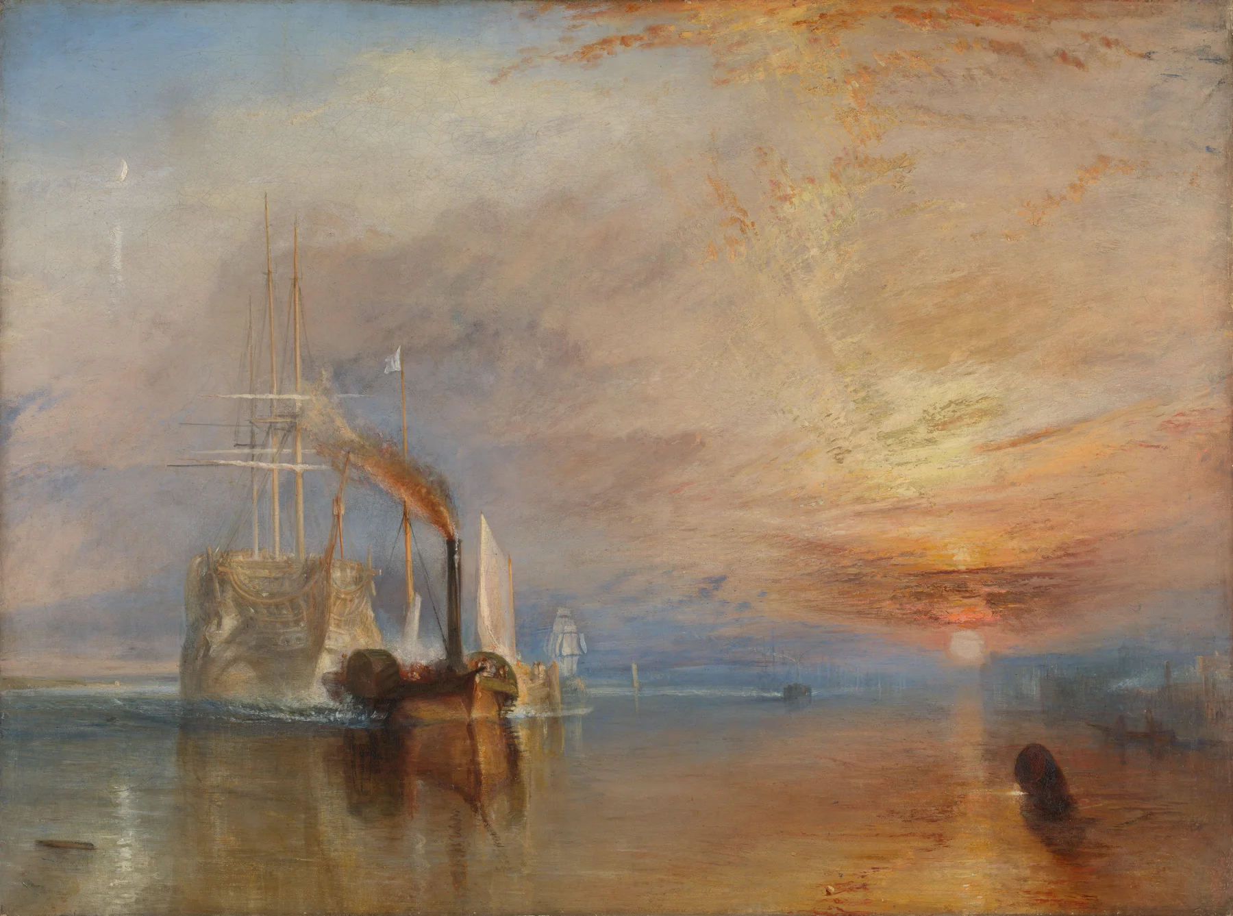 A Téméraire hadihajó utolsó útja a Temzén — Joseph Mallord William Turner