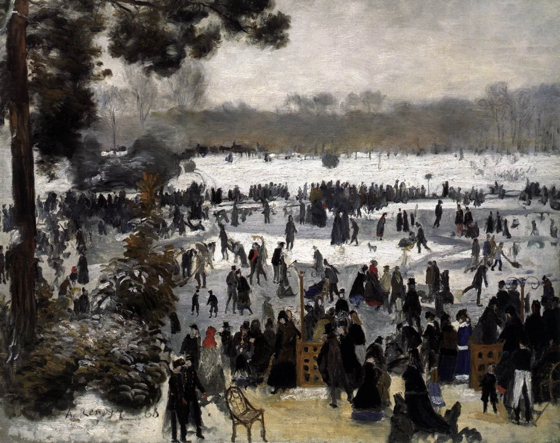 Patinadores en el Bois de Boulogne — Pierre-Auguste Renoir