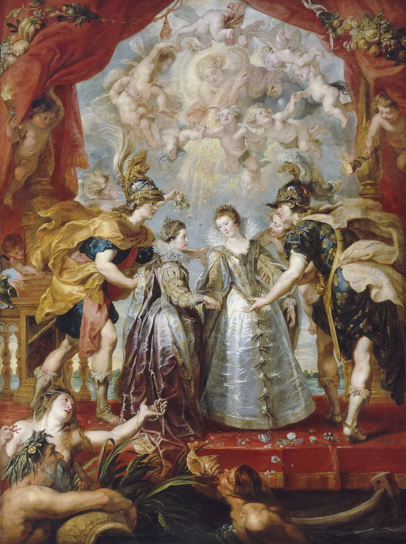 Cycle de Marie de Médicis : L’Échange des princesses de France et d’Espagne — Peter Paul Rubens