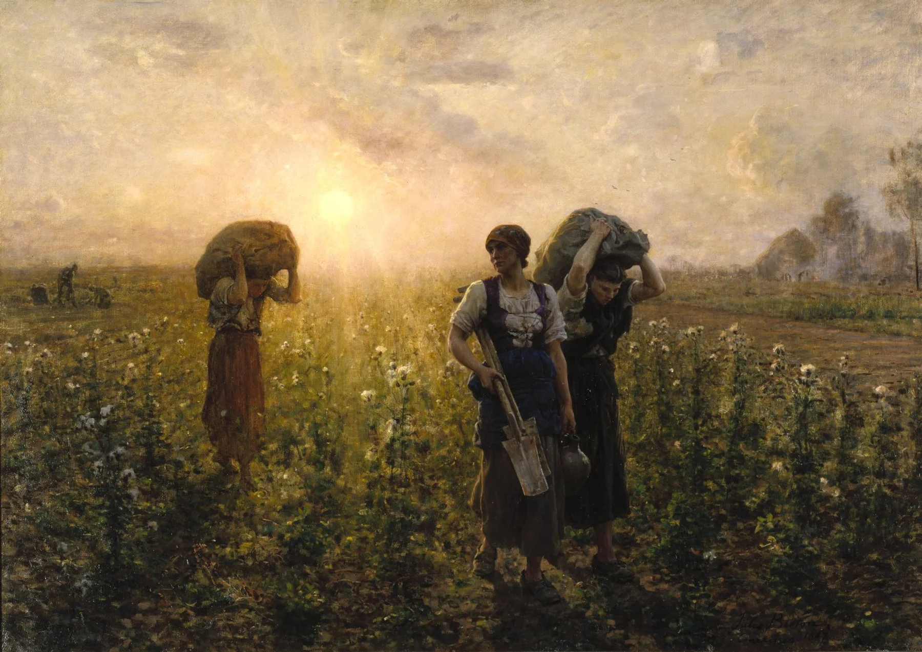 La Fin de la journée de travail — Jules Adolphe Breton