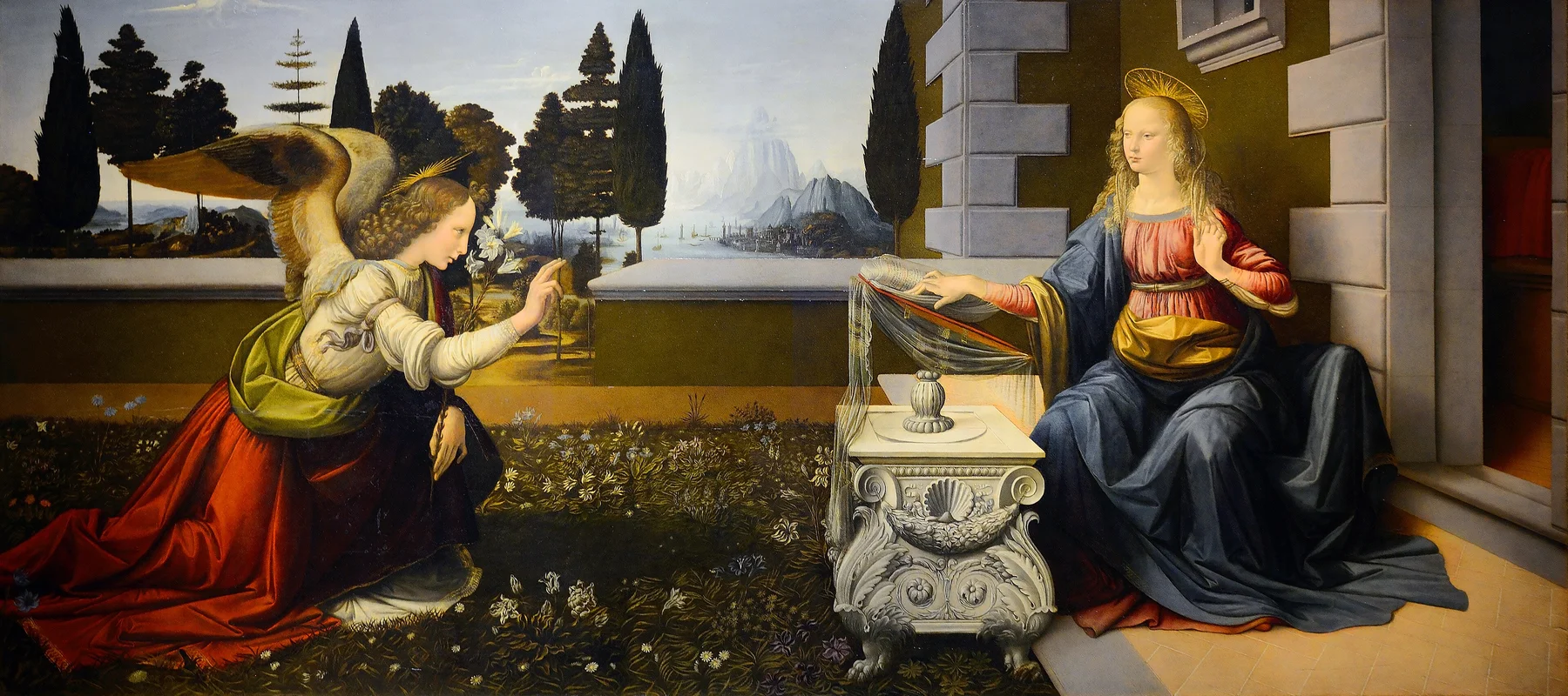 L’Annonciation — Léonard de Vinci