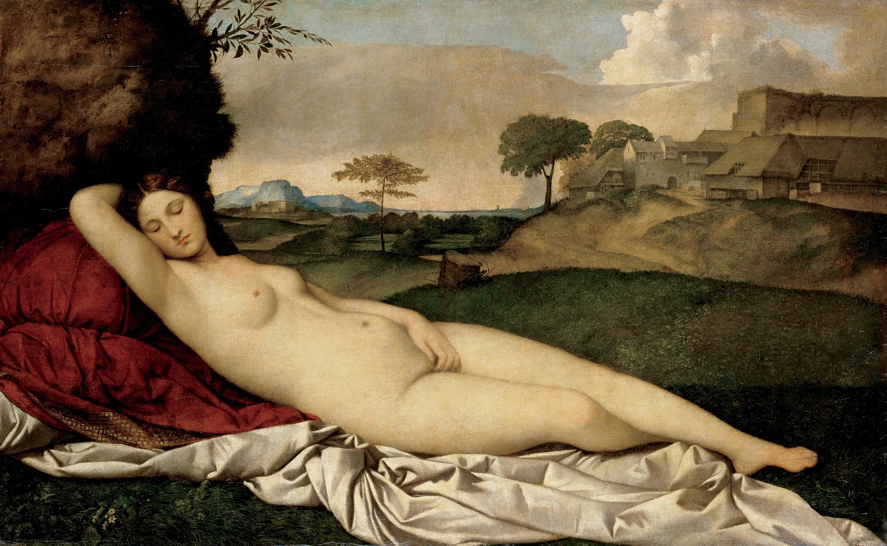 Alvó Vénusz — Giorgione és Tiziano