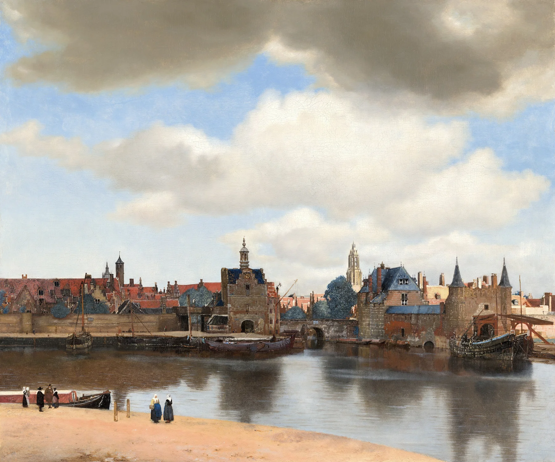 Delft látképe — Johannes Vermeer