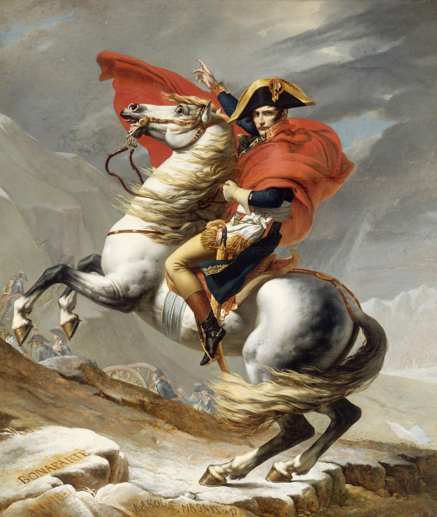 Napóleon átkel az Alpokon — Jacques-Louis David