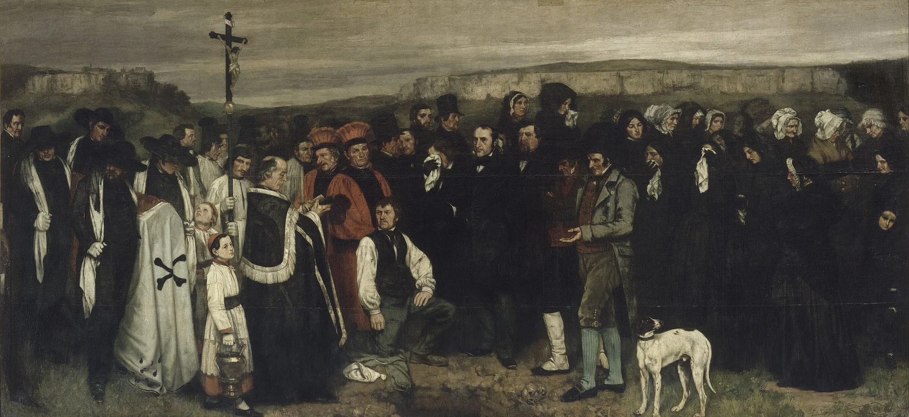 Un enterrement à Ornans — Gustave Courbet