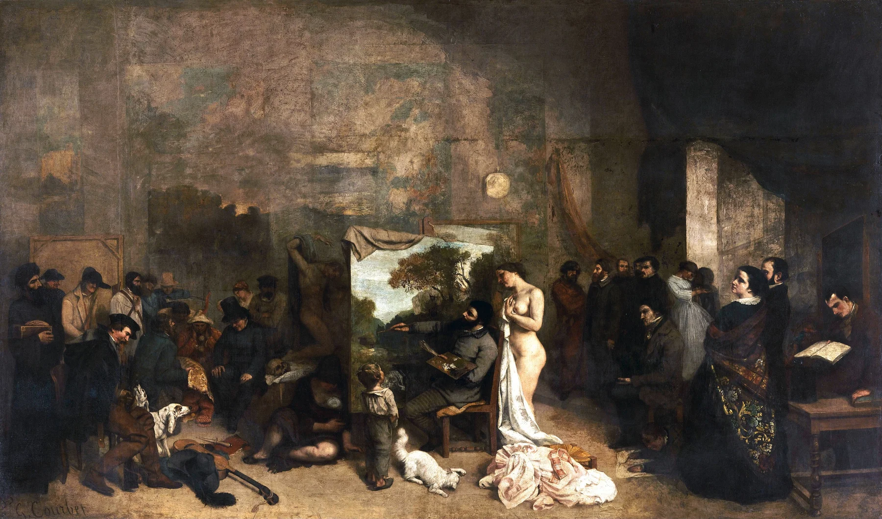 A festő műterme — Gustave Courbet