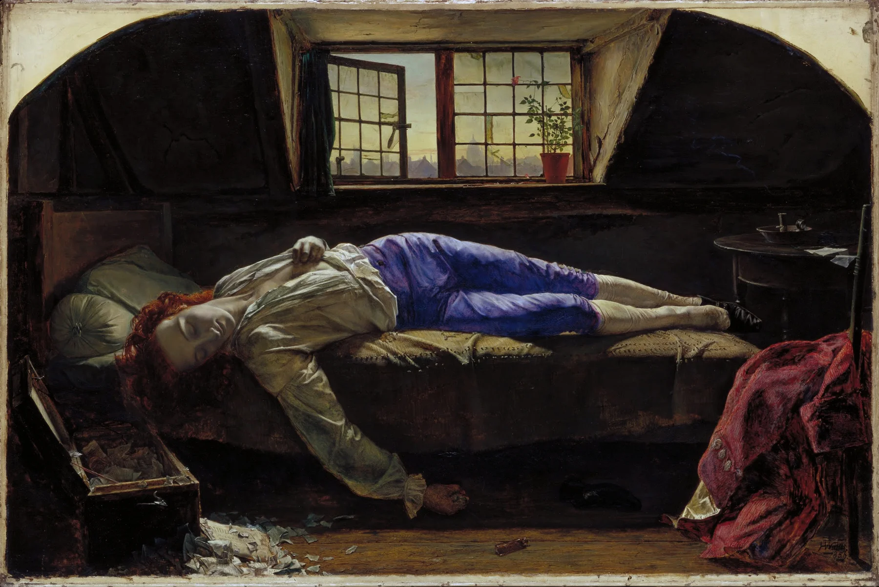La Mort de Chatterton — Henry Wallis