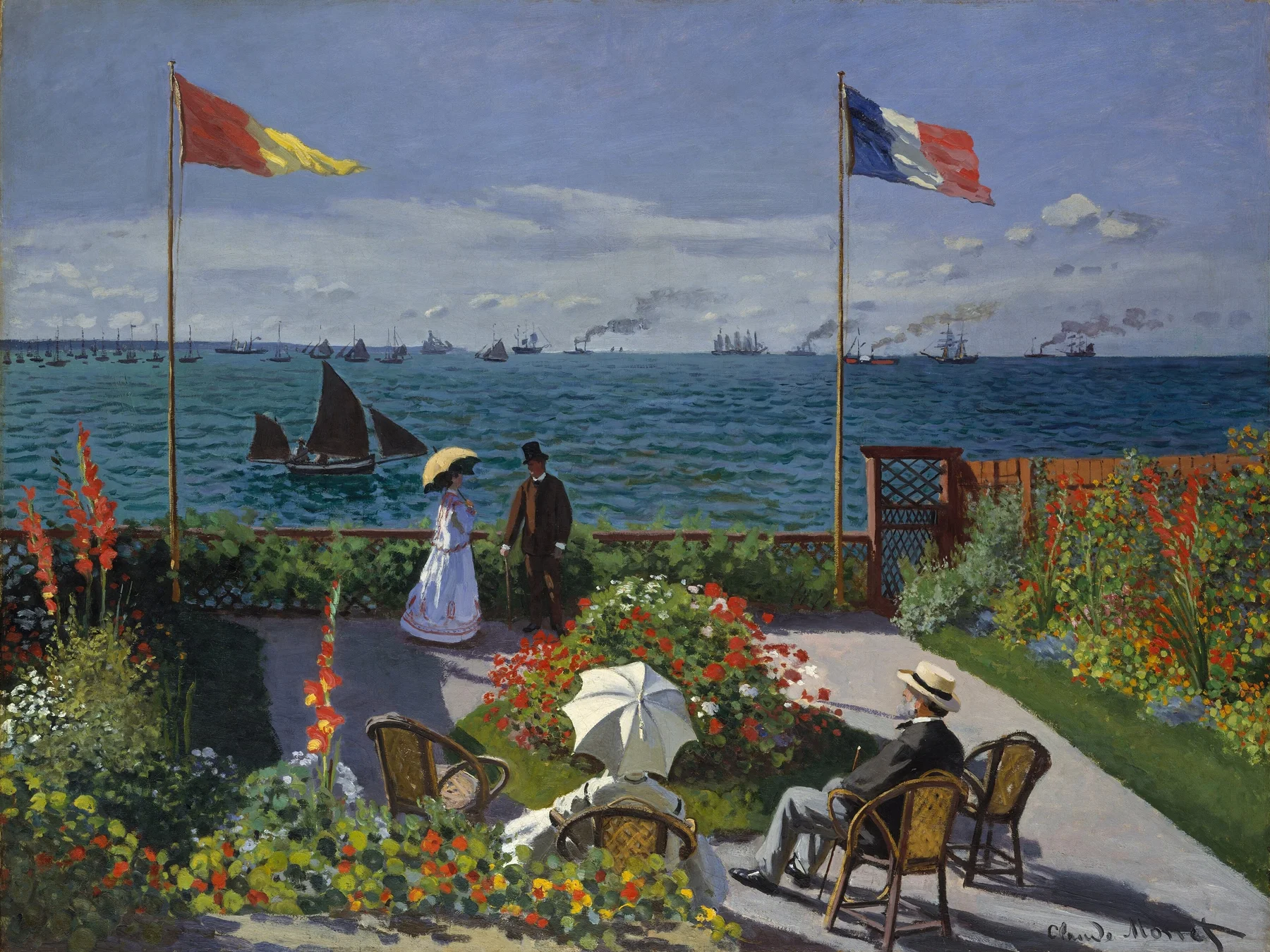 Jardín en Sainte-Adresse — Claude Monet