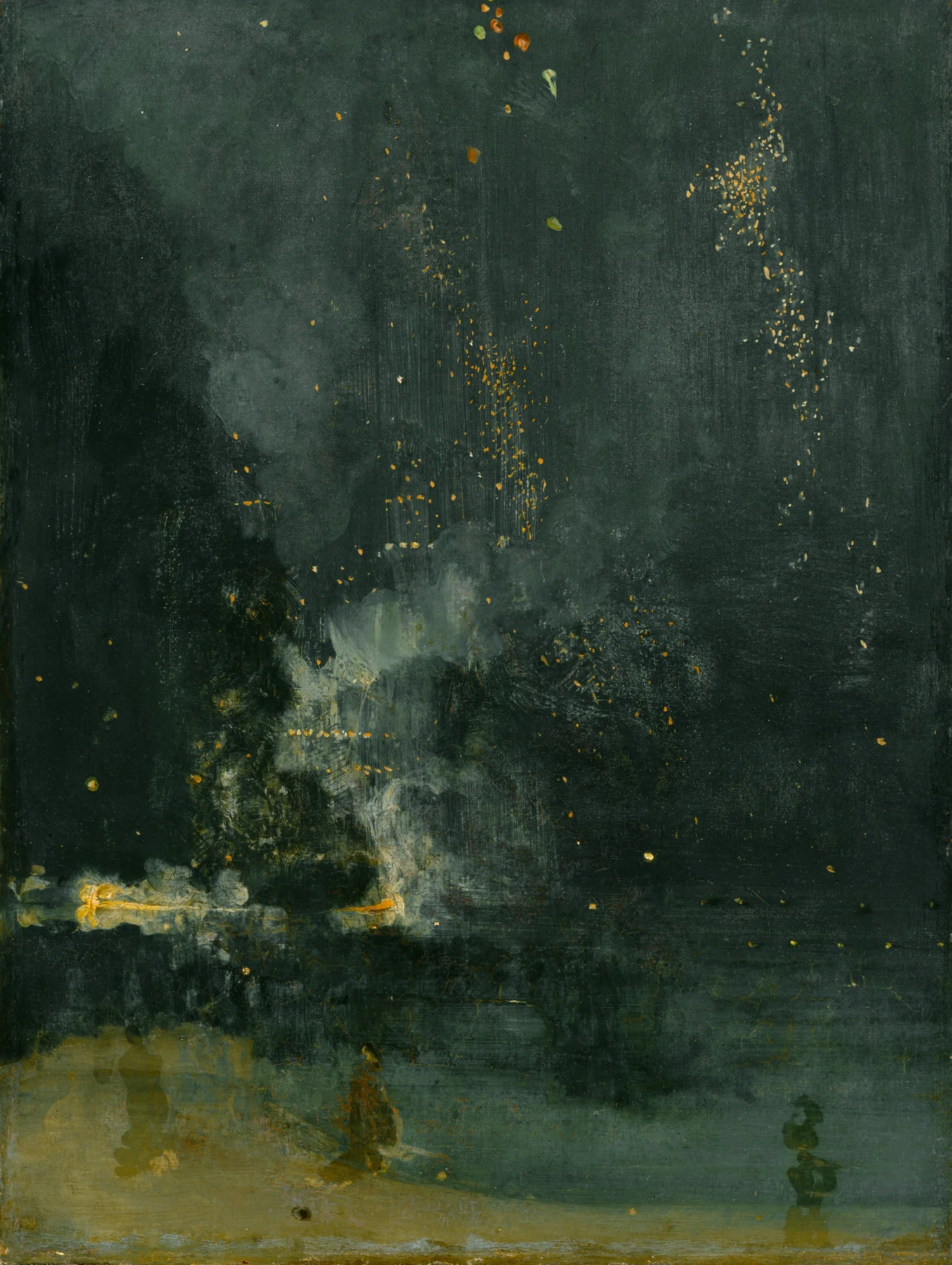 Nocturno en negro y oro – El cohete que cae — James McNeill Whistler