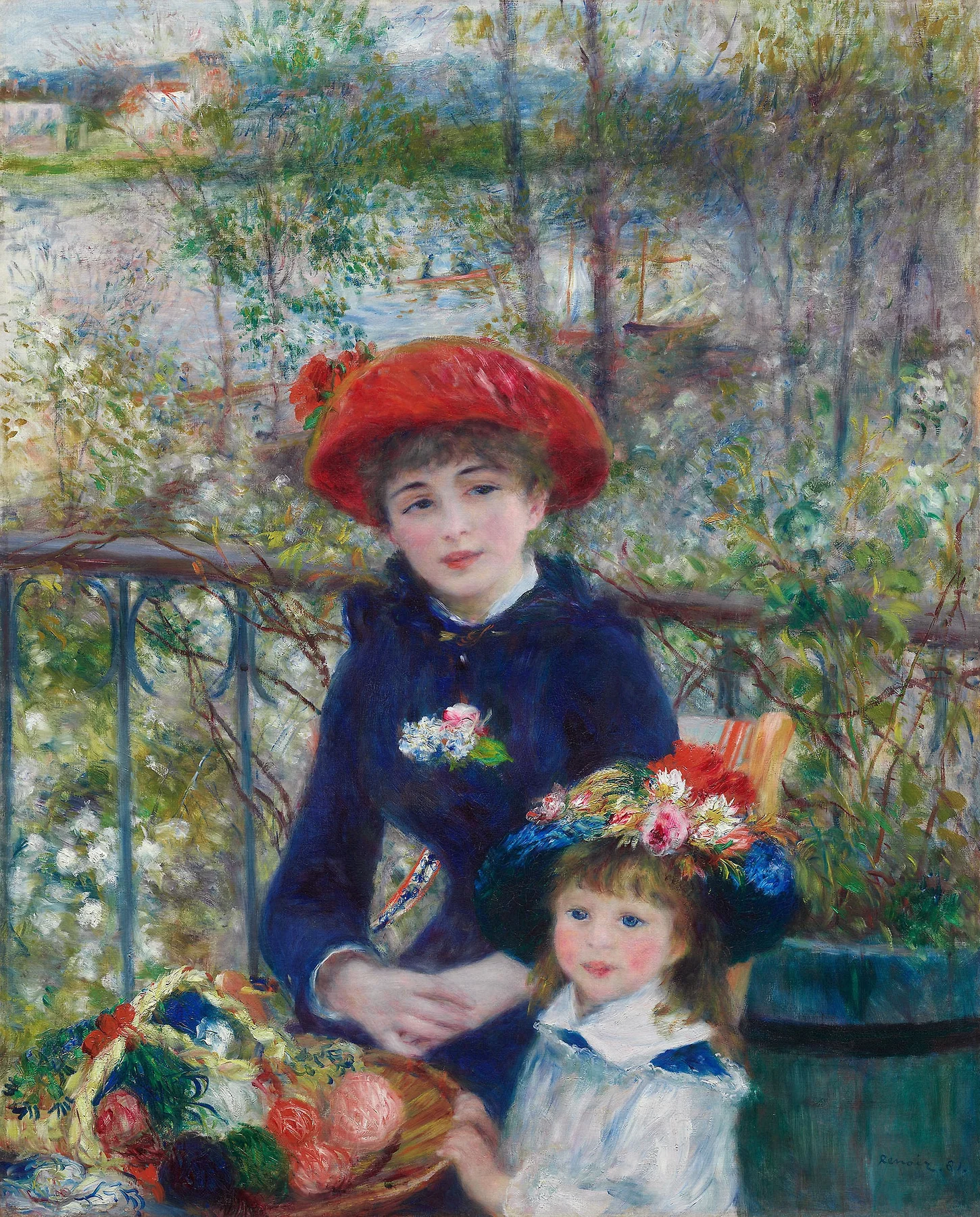 Two Sisters (On the Terrace) — Pierre-Auguste Renoir