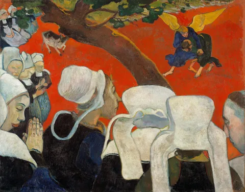 Vision after the Sermon (Jacob Wrestling with the Angel)