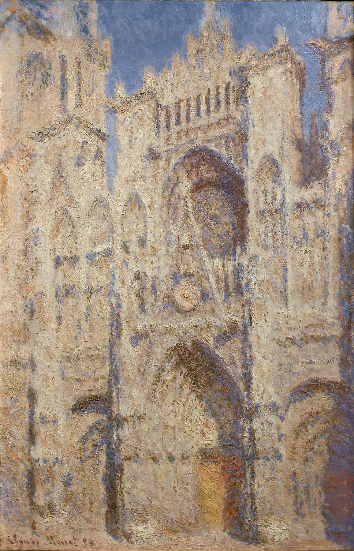 Rouen Cathedral: The Portal (Sunlight) — Claude Monet