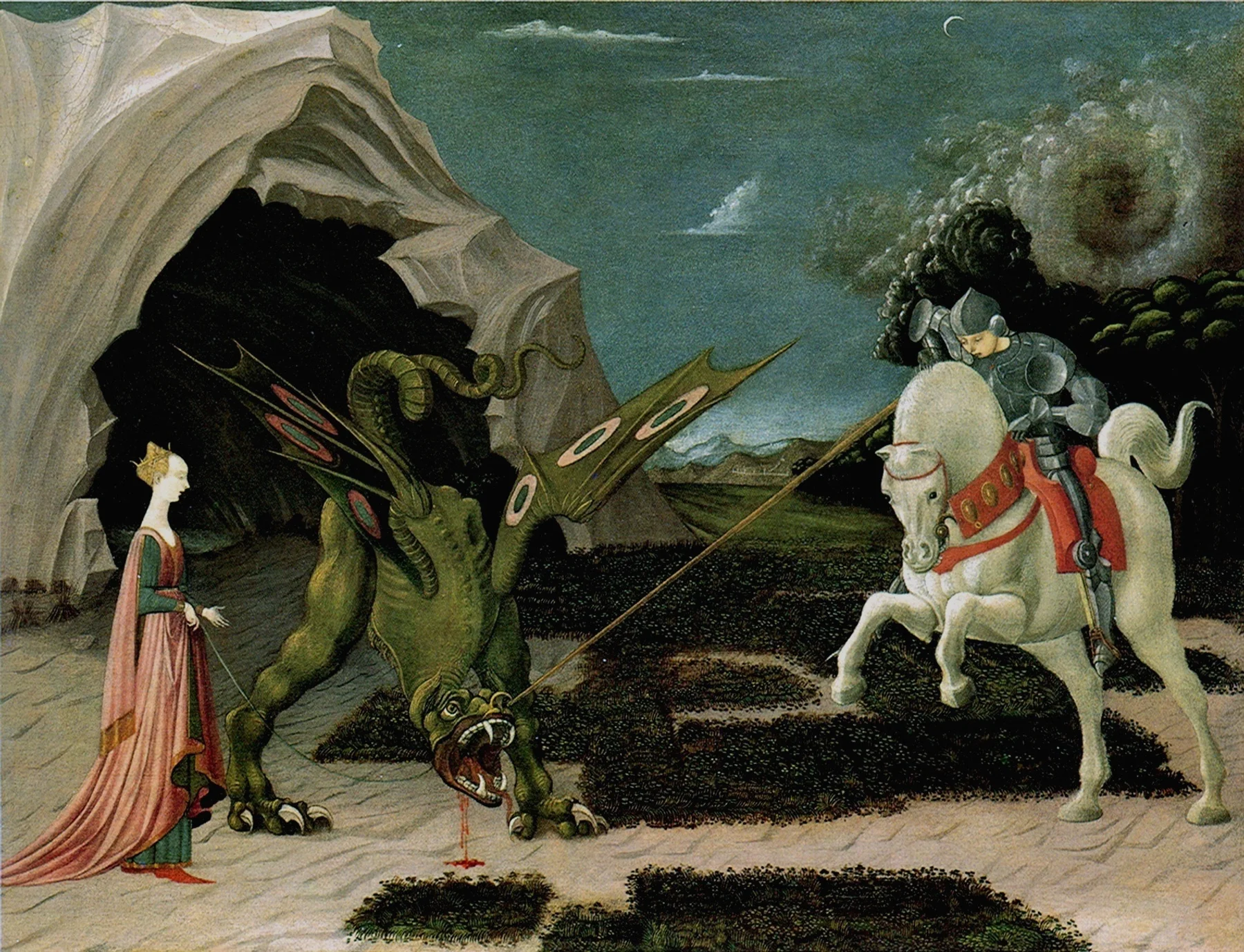 Szent György és a sárkány — Paolo Uccello