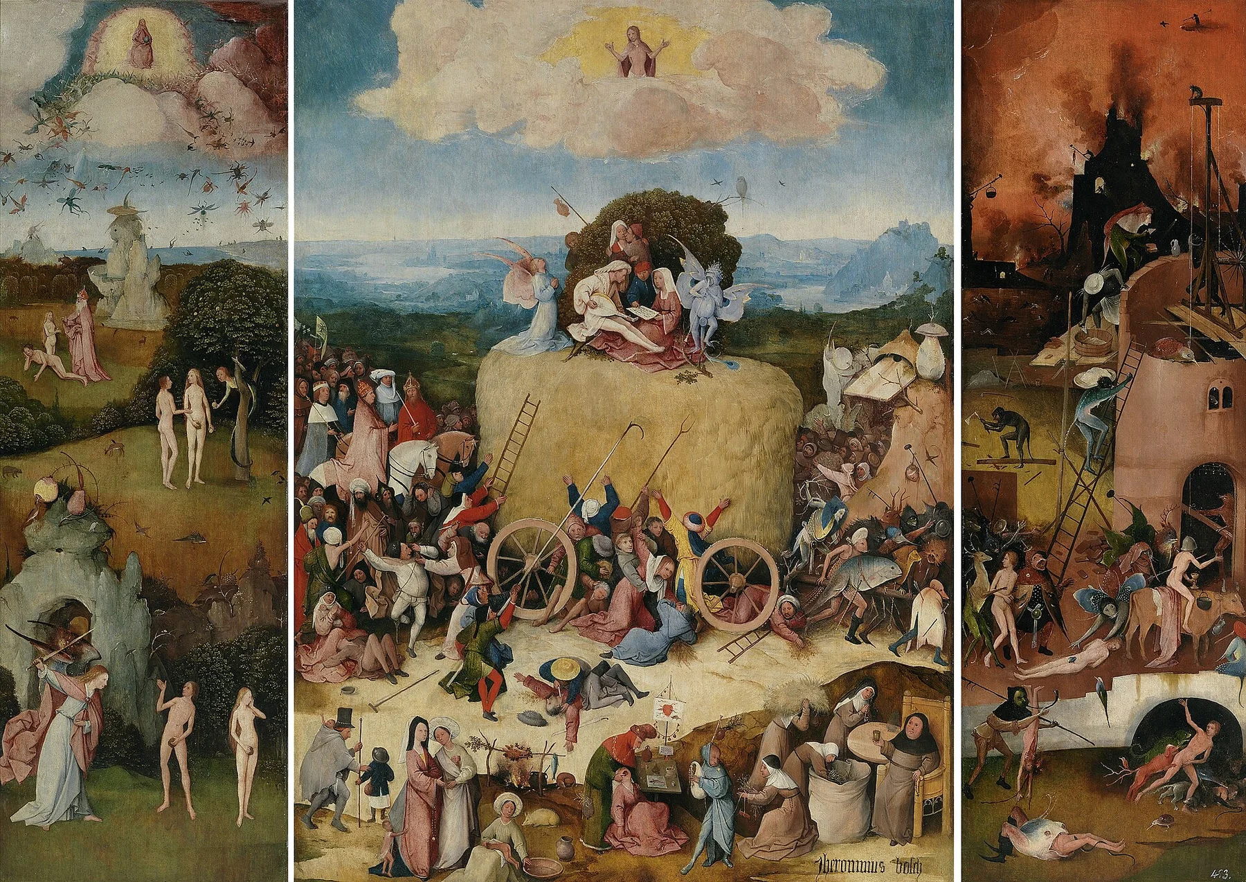 Le Chariot de foin — Jérôme Bosch
