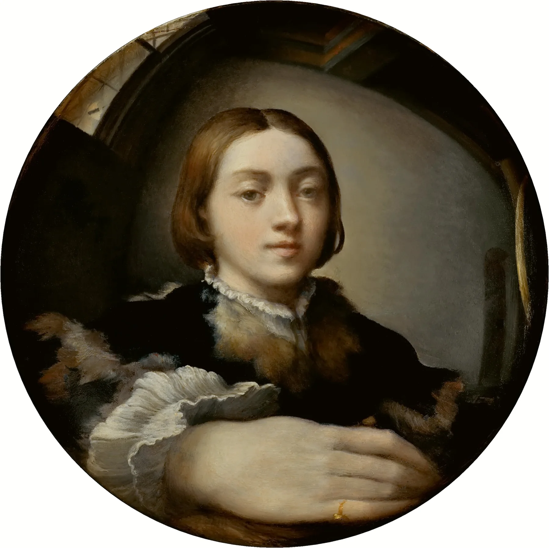 Autoportrait au miroir convexe — Parmigianino
