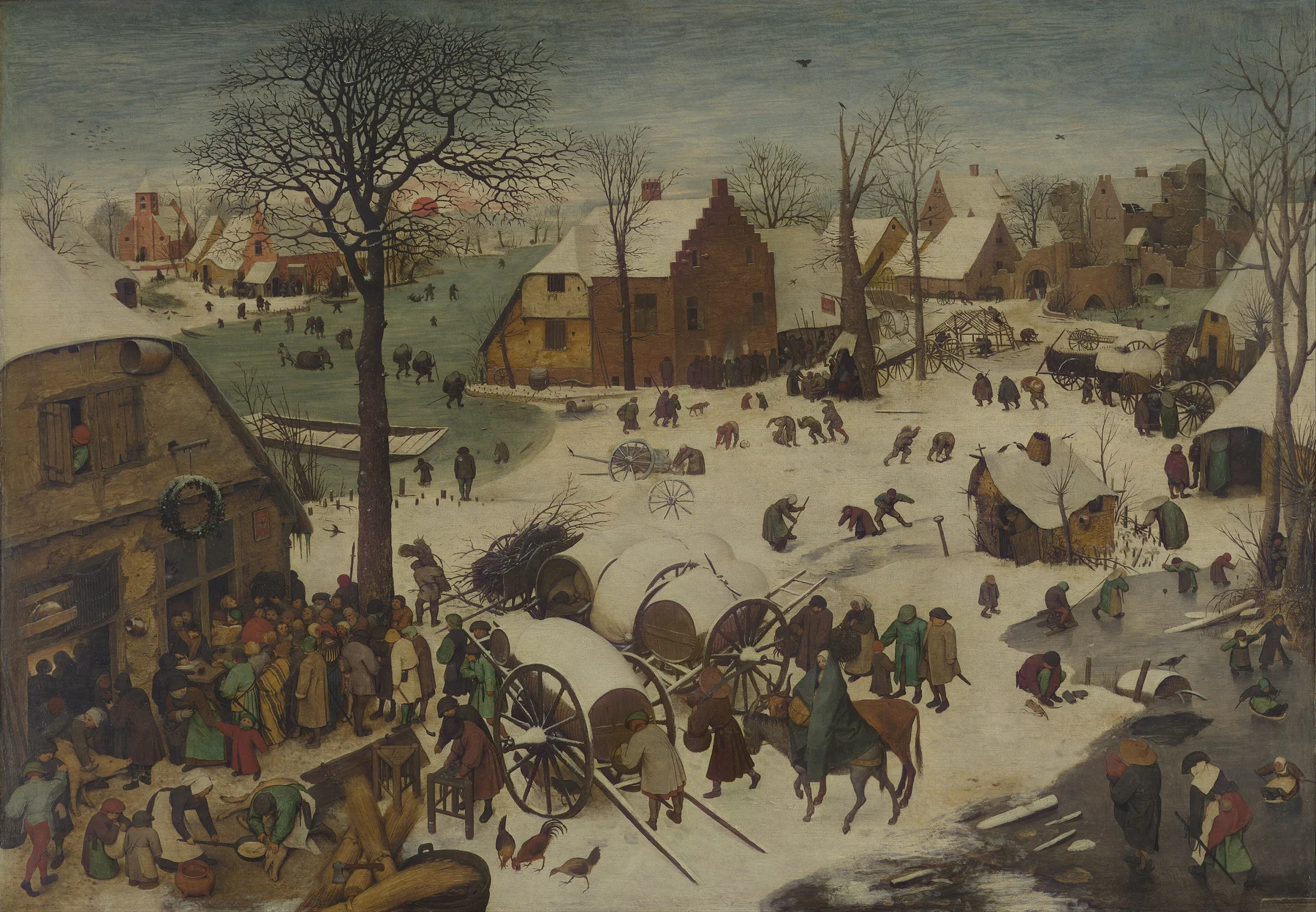 El censo de Belén — Pieter Brueghel el Viejo