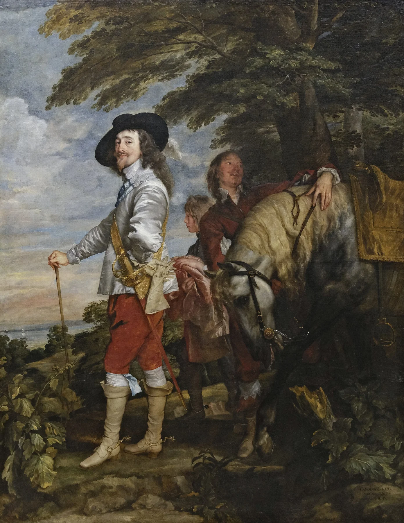 Charles I at the Hunt — Anthony van Dyck