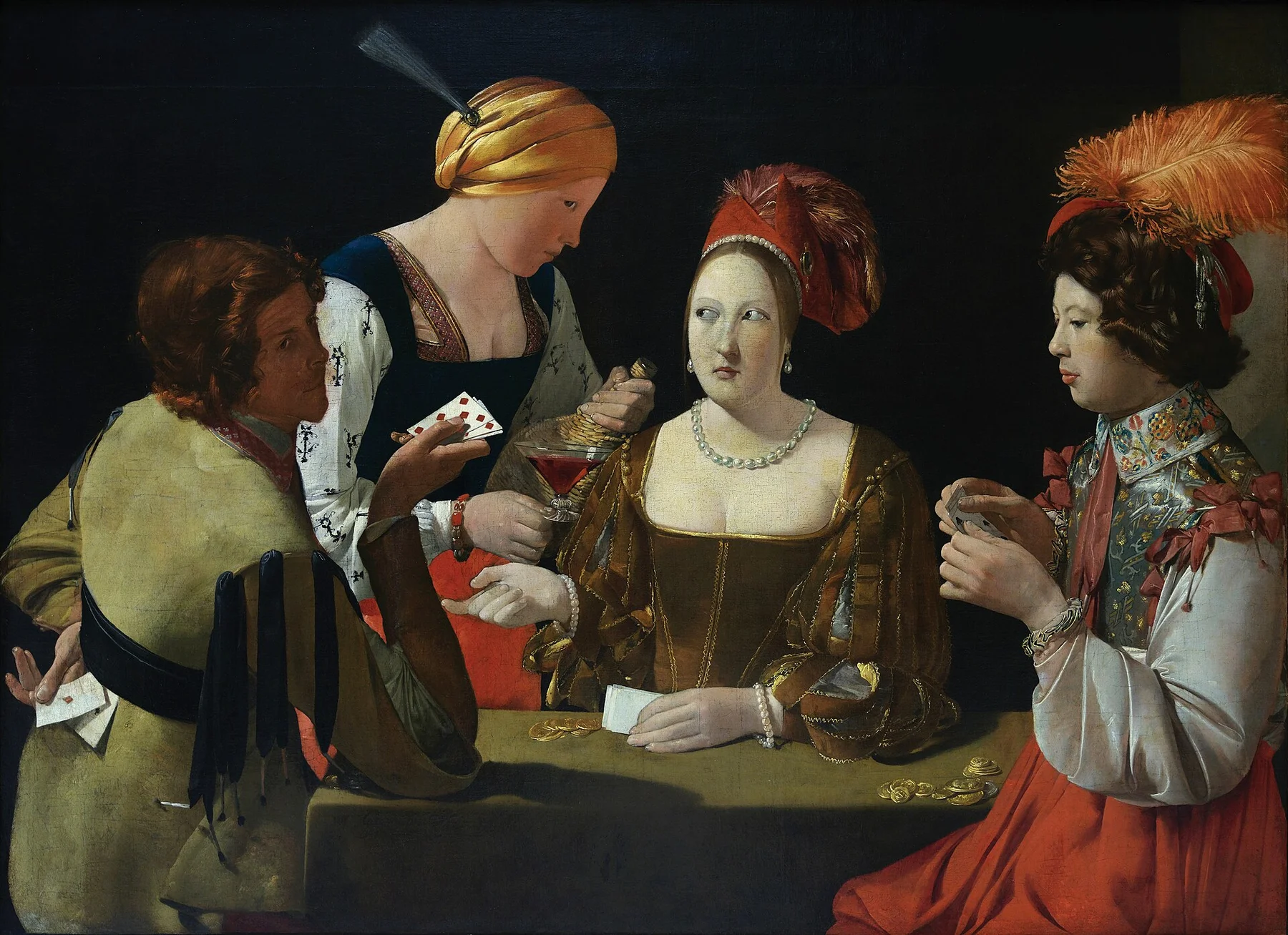 The Cheat with the Ace of Diamonds — Georges de La Tour