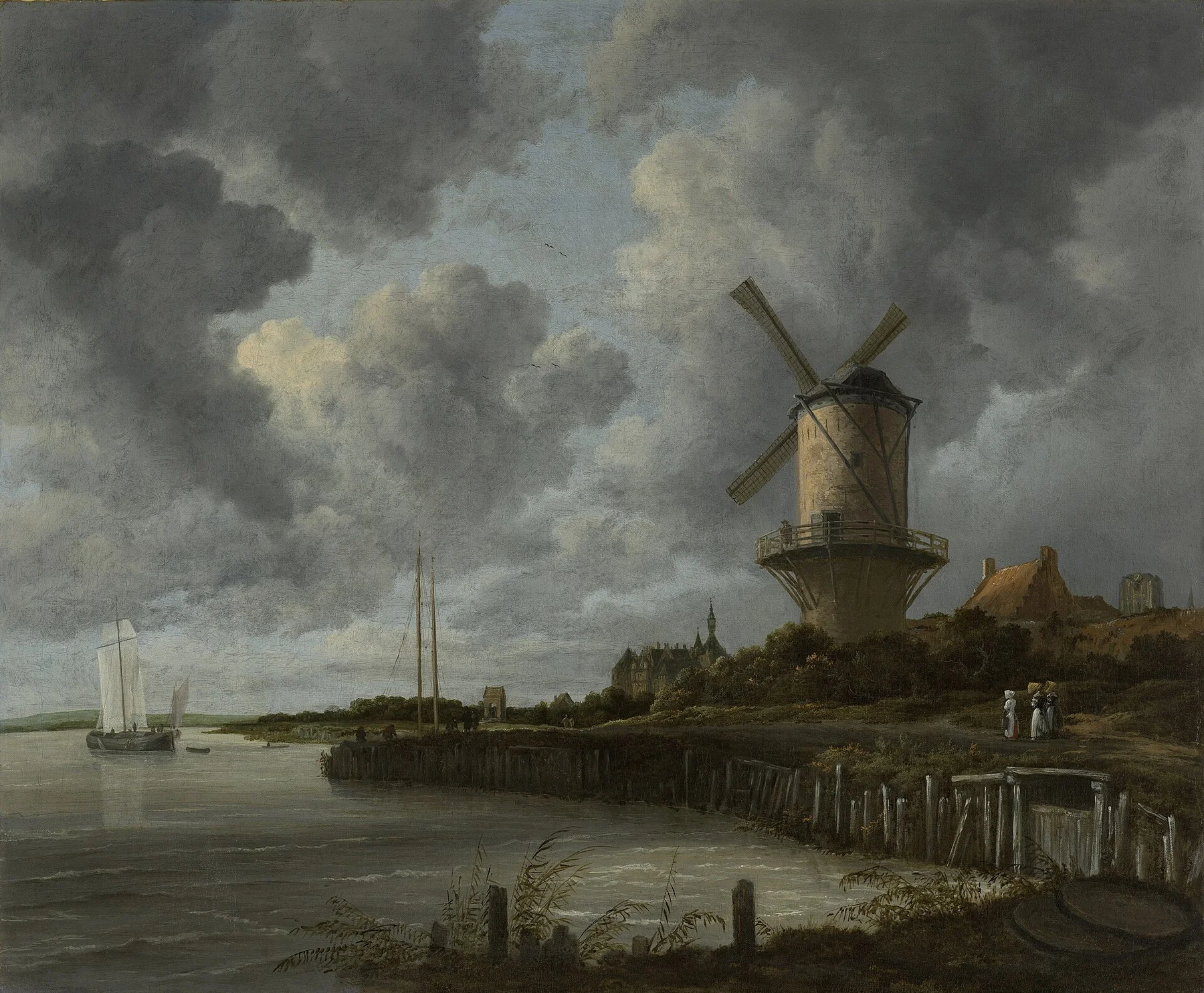 A wijk bij duurstedei szélmalom — Jacob van Ruisdael