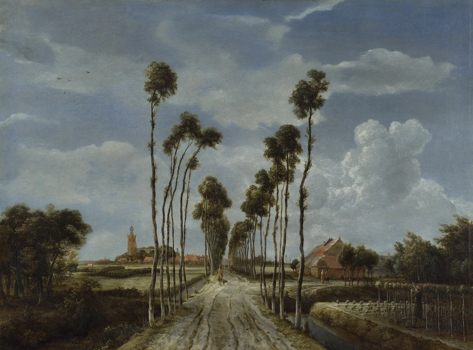 The Avenue at Middelharnis — Meindert Hobbema