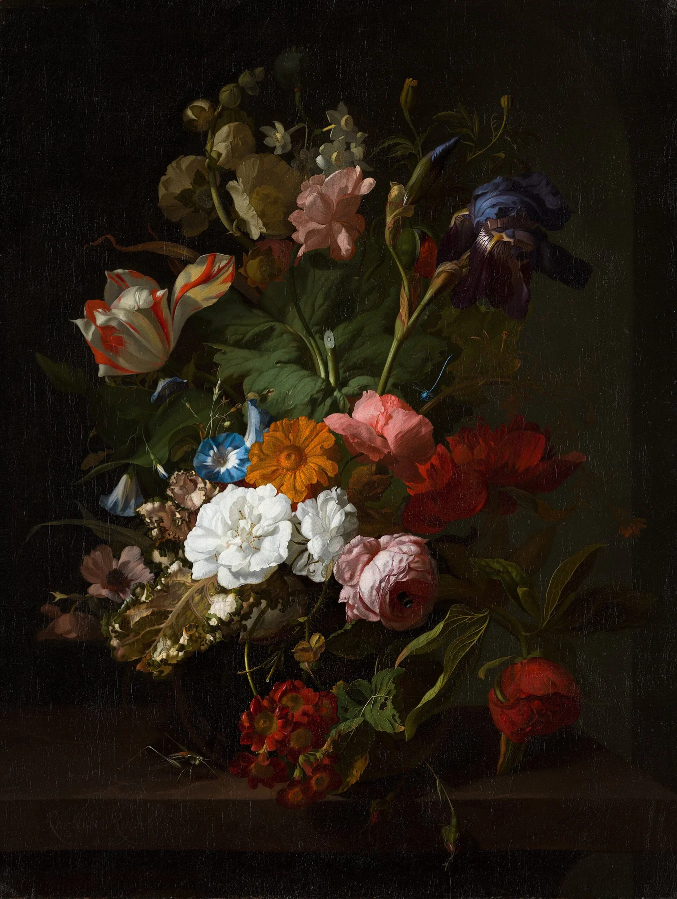Virágcsendélet vázában — Rachel Ruysch