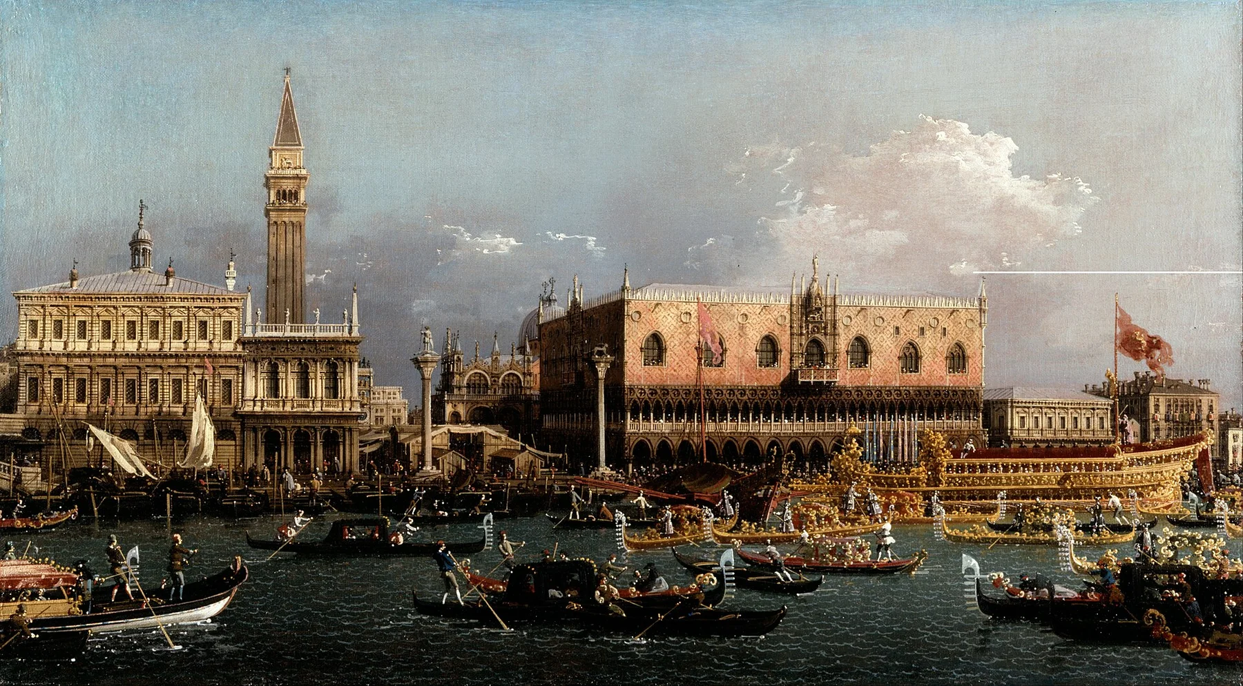 Le Bucentaure au Môle le jour de l’Ascension — Canaletto