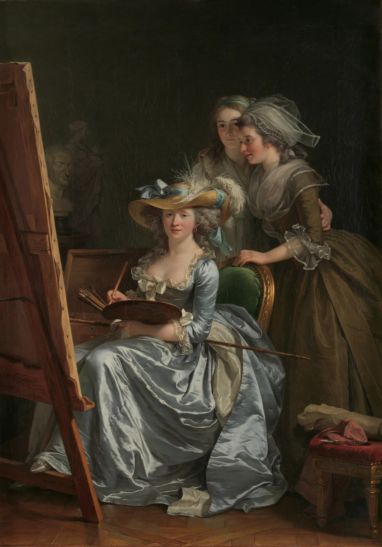 Autorretrato con dos alumnas — Adélaïde Labille-Guiard
