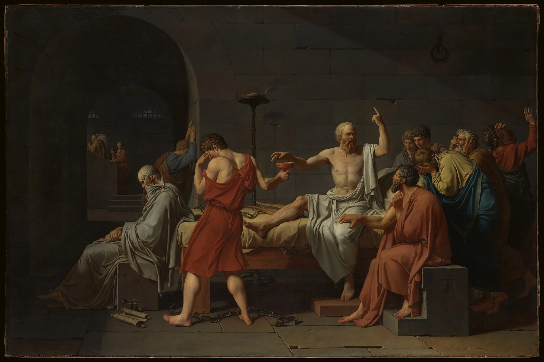 La Mort de Socrate — Jacques-Louis David