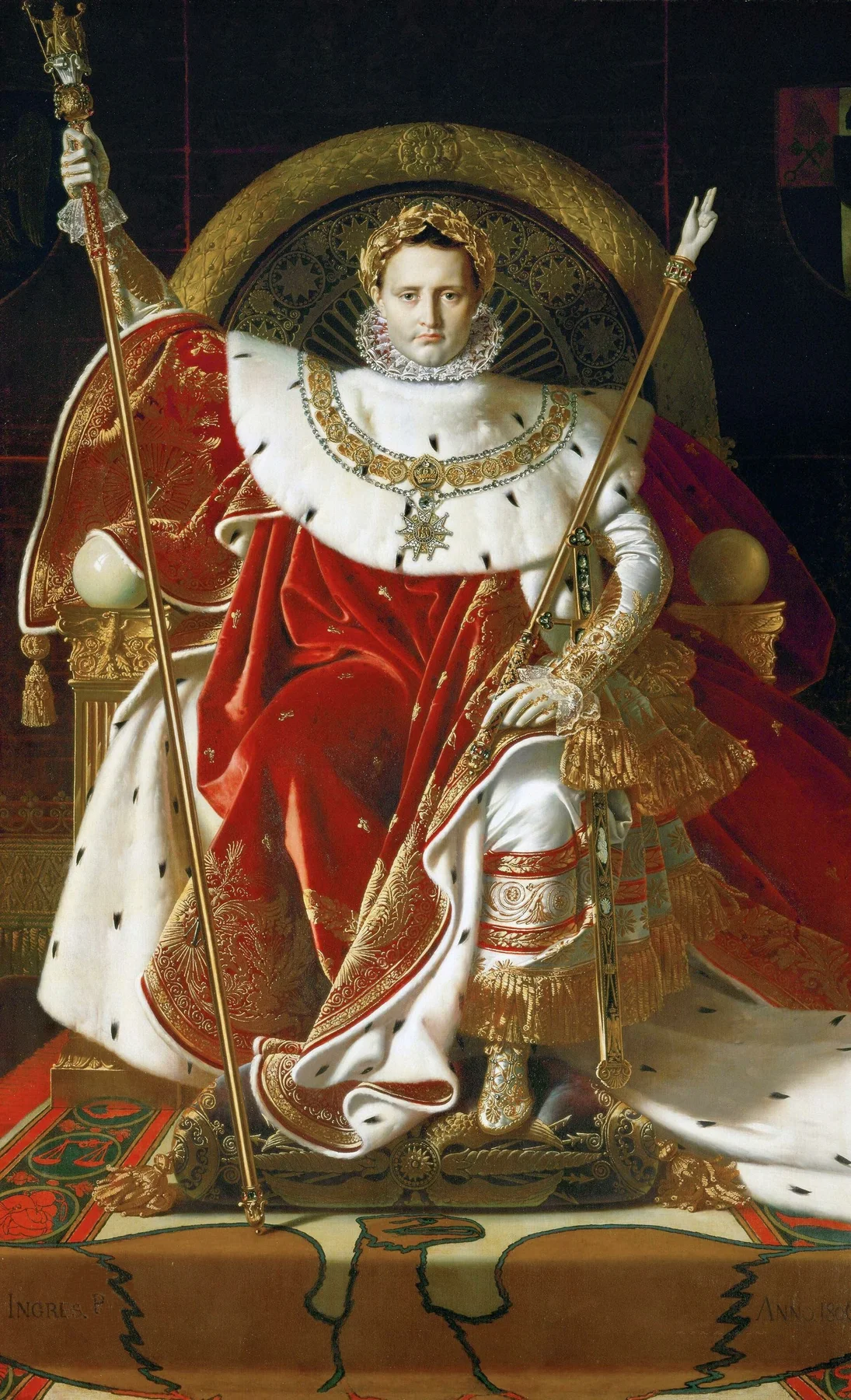 Napoleón I en su trono imperial — Jean-Auguste-Dominique Ingres