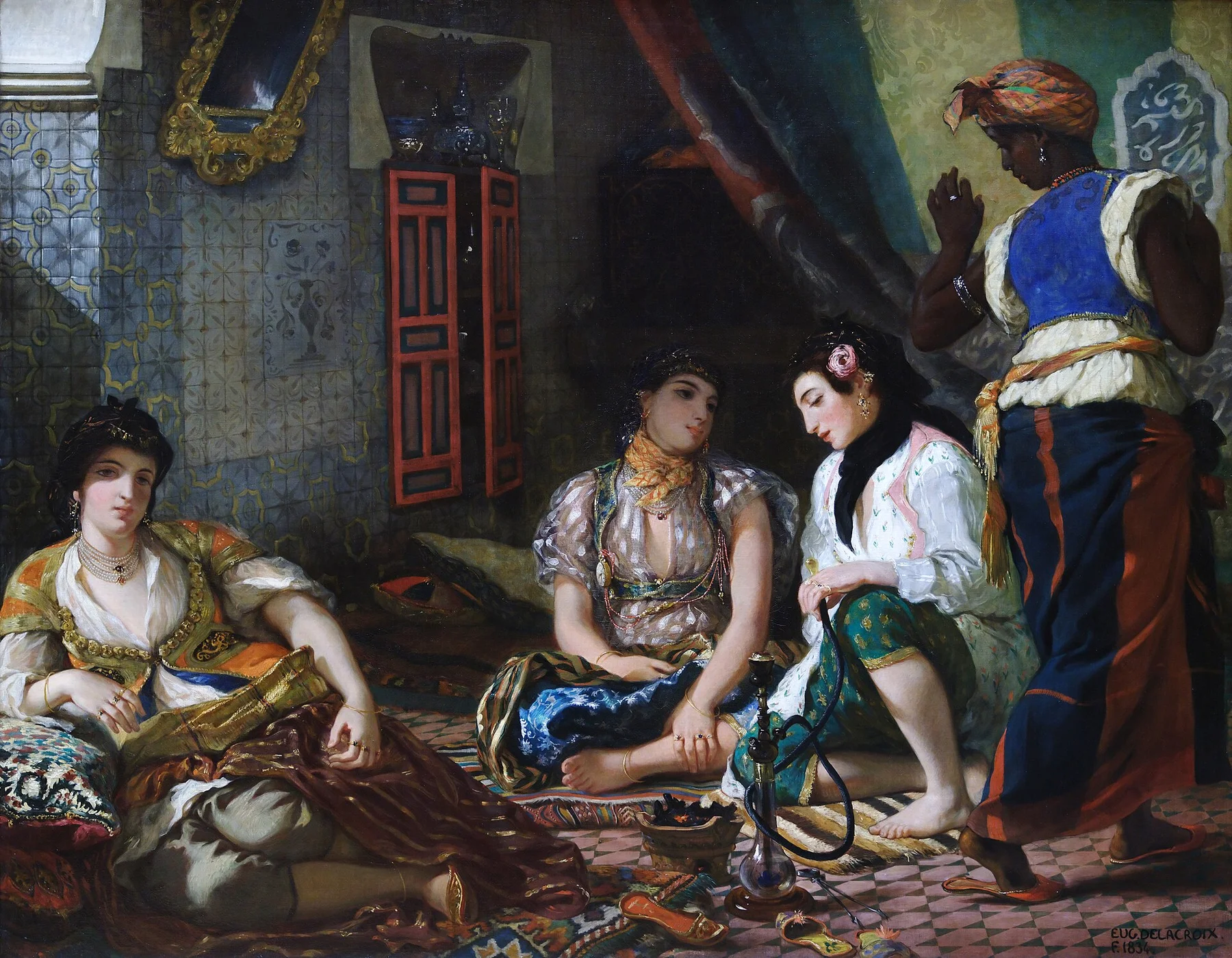 Women of Algiers in Their Apartment — Eugène Delacroix
