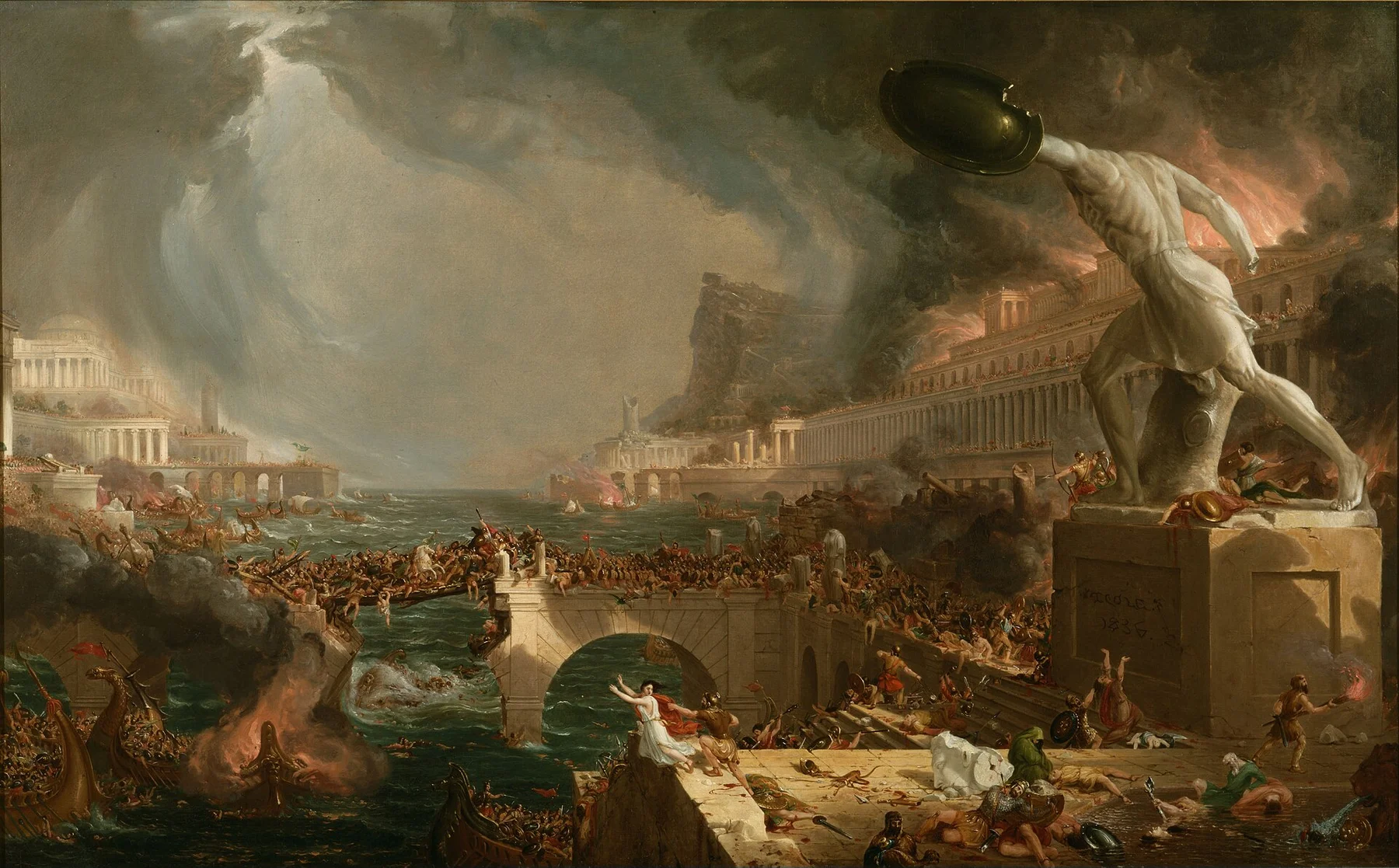 The Course of Empire: Destruction — Thomas Cole