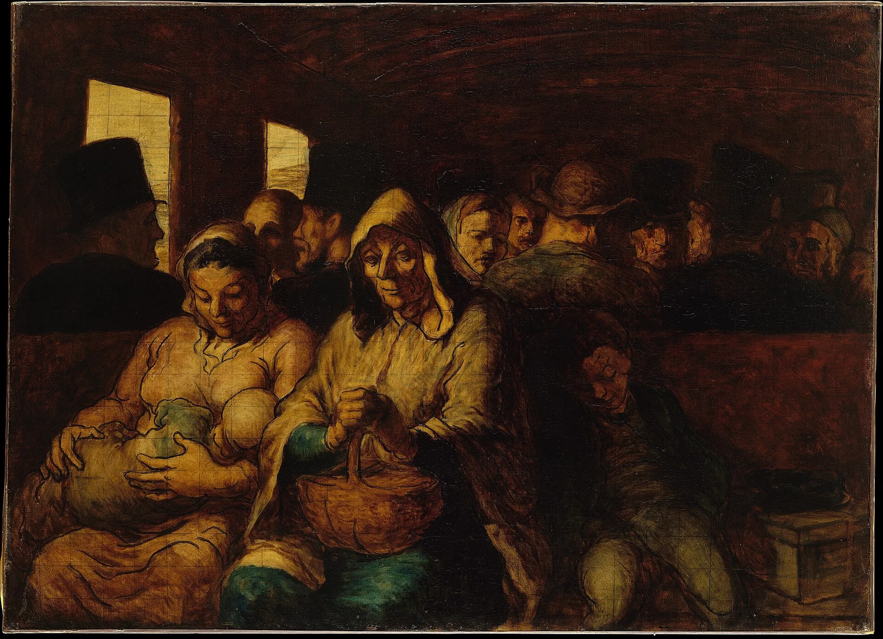 The Third-Class Carriage — Honoré Daumier