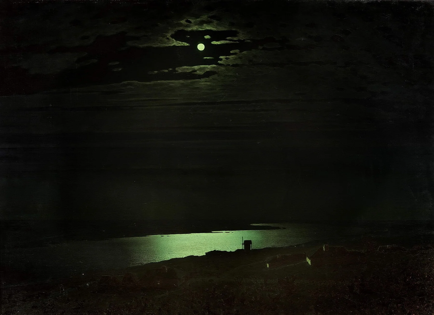 Moonlit Night on the Dnieper — Arkhip Kuindzhi