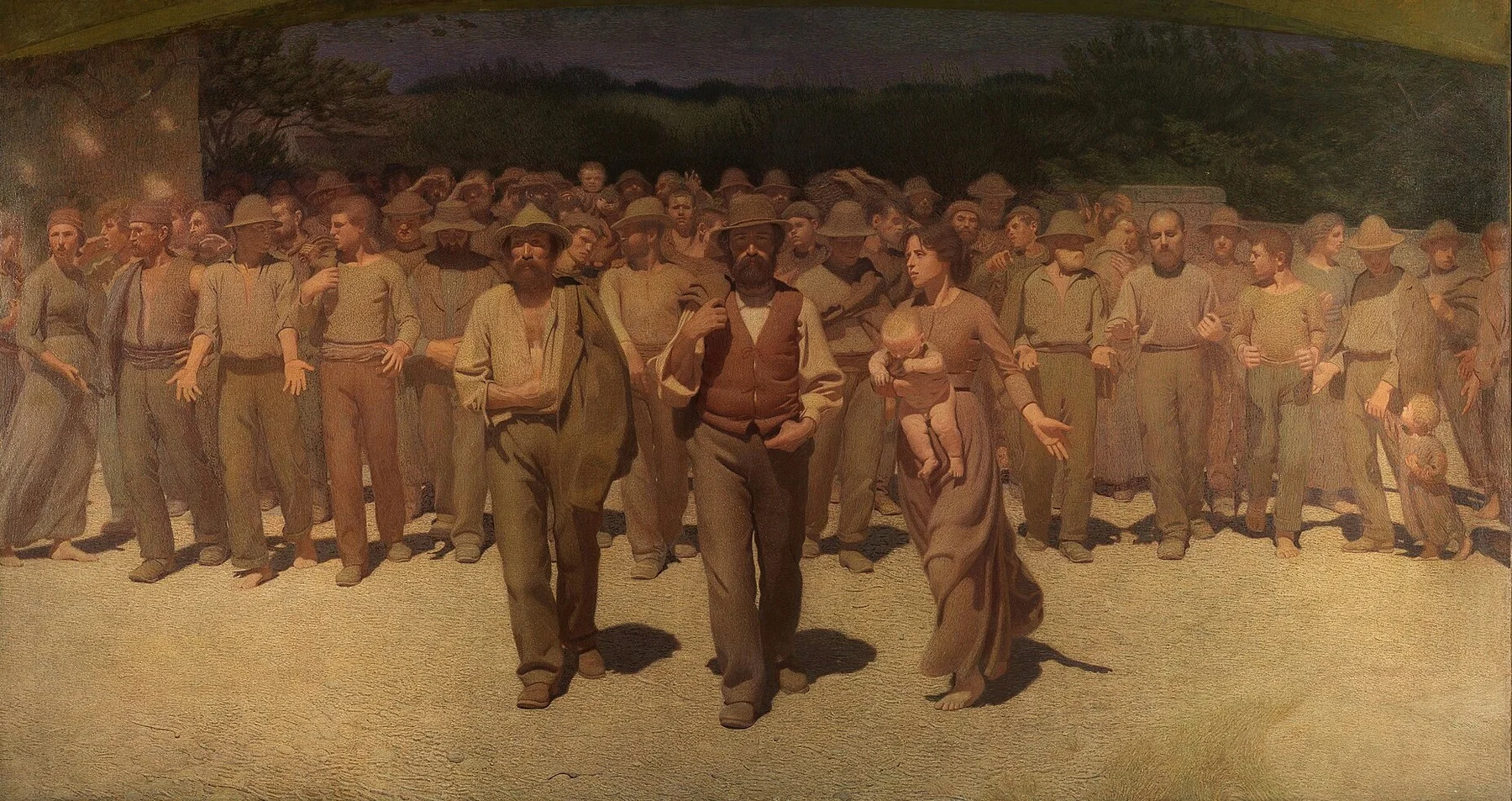 The Fourth Estate — Giuseppe Pellizza da Volpedo