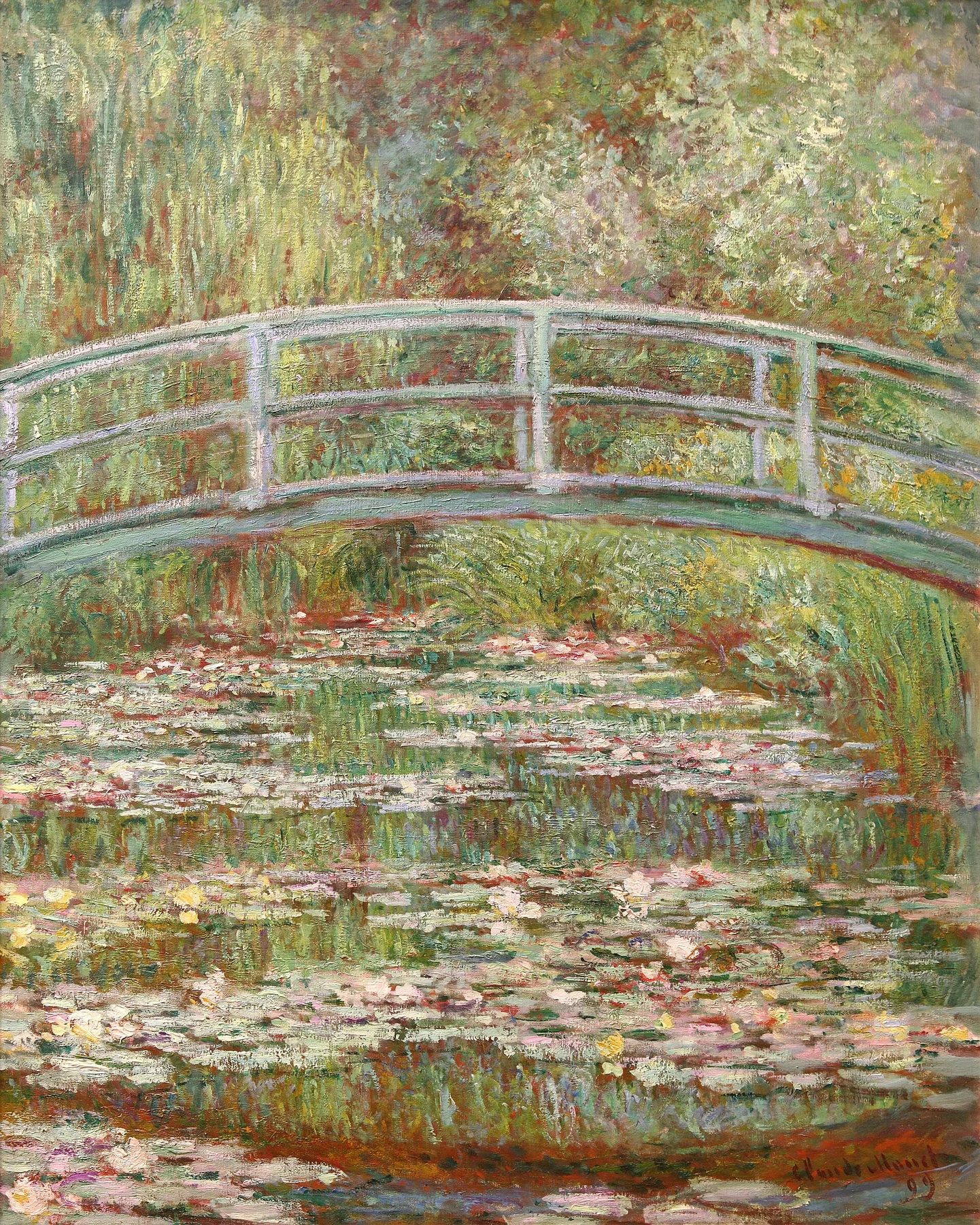 Bridge over a Pond of Water Lilies — Claude Monet