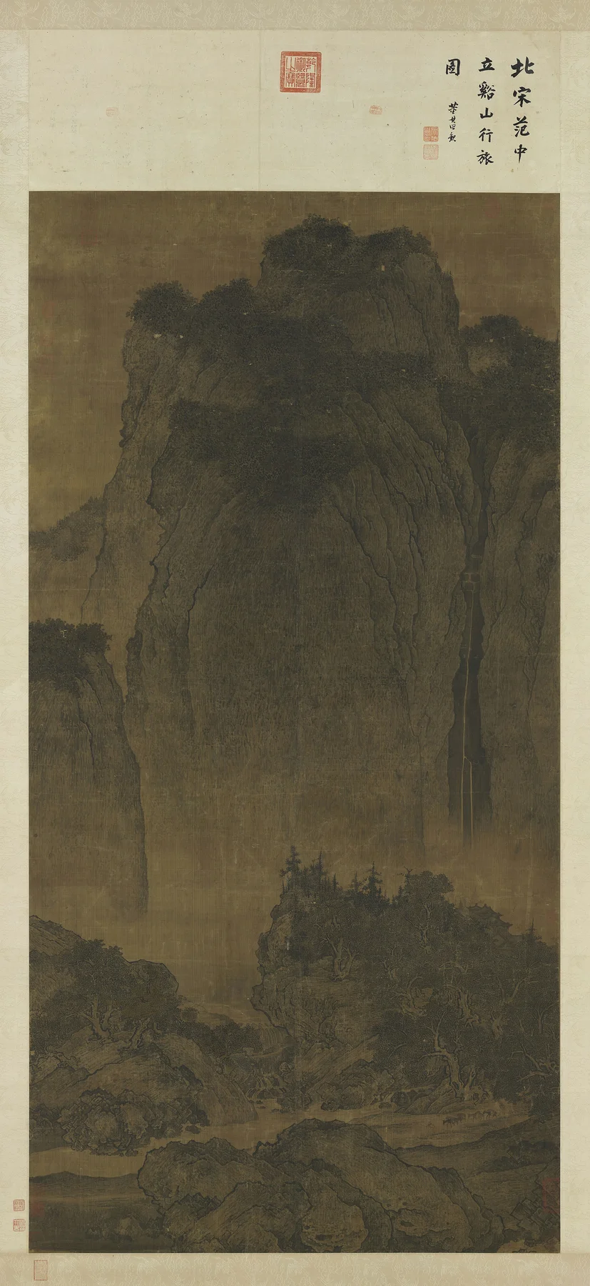 Travelers Among Mountains and Streams — Fan Kuan