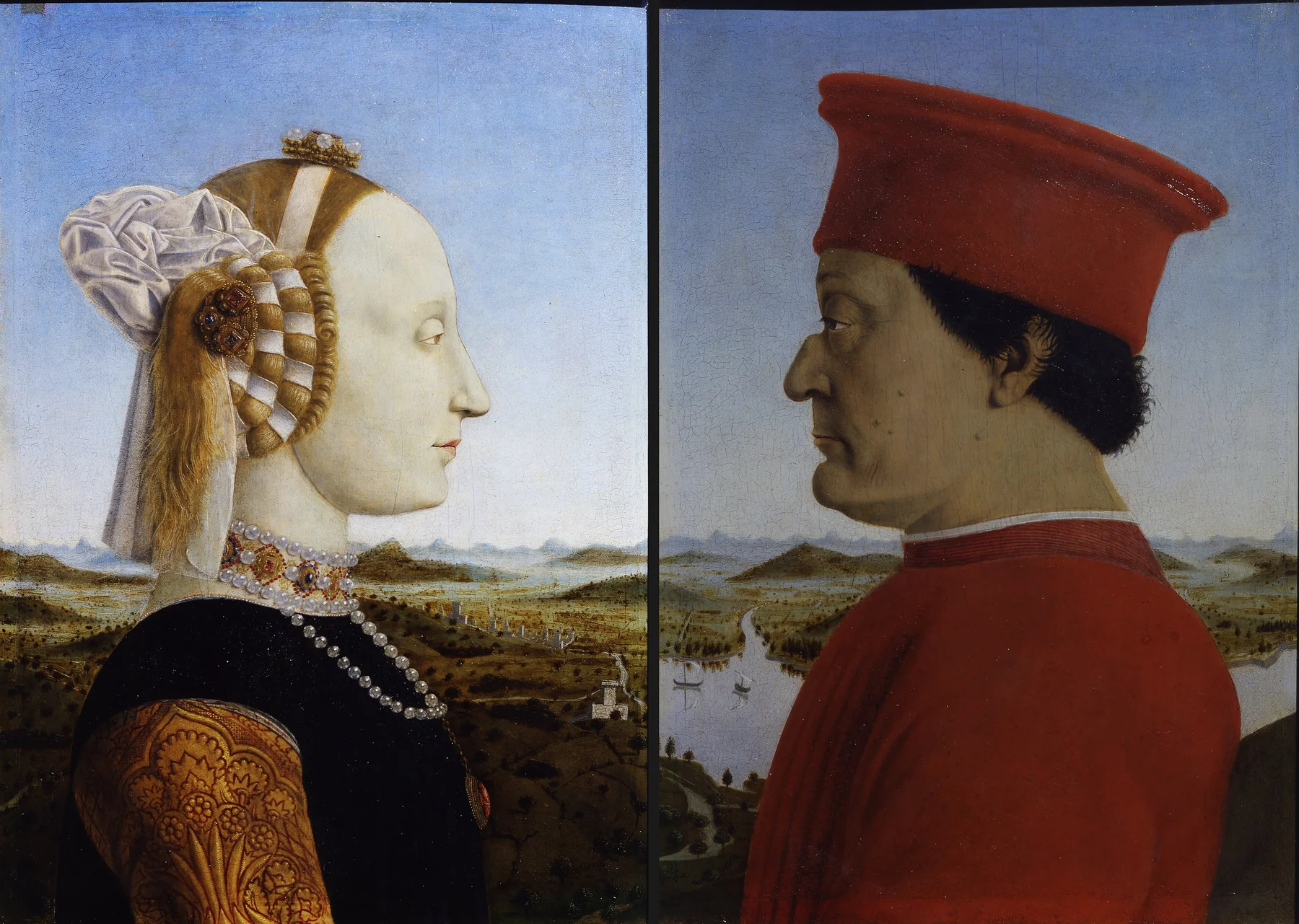 Portraits du duc et de la duchesse d’Urbino — Piero della Francesca