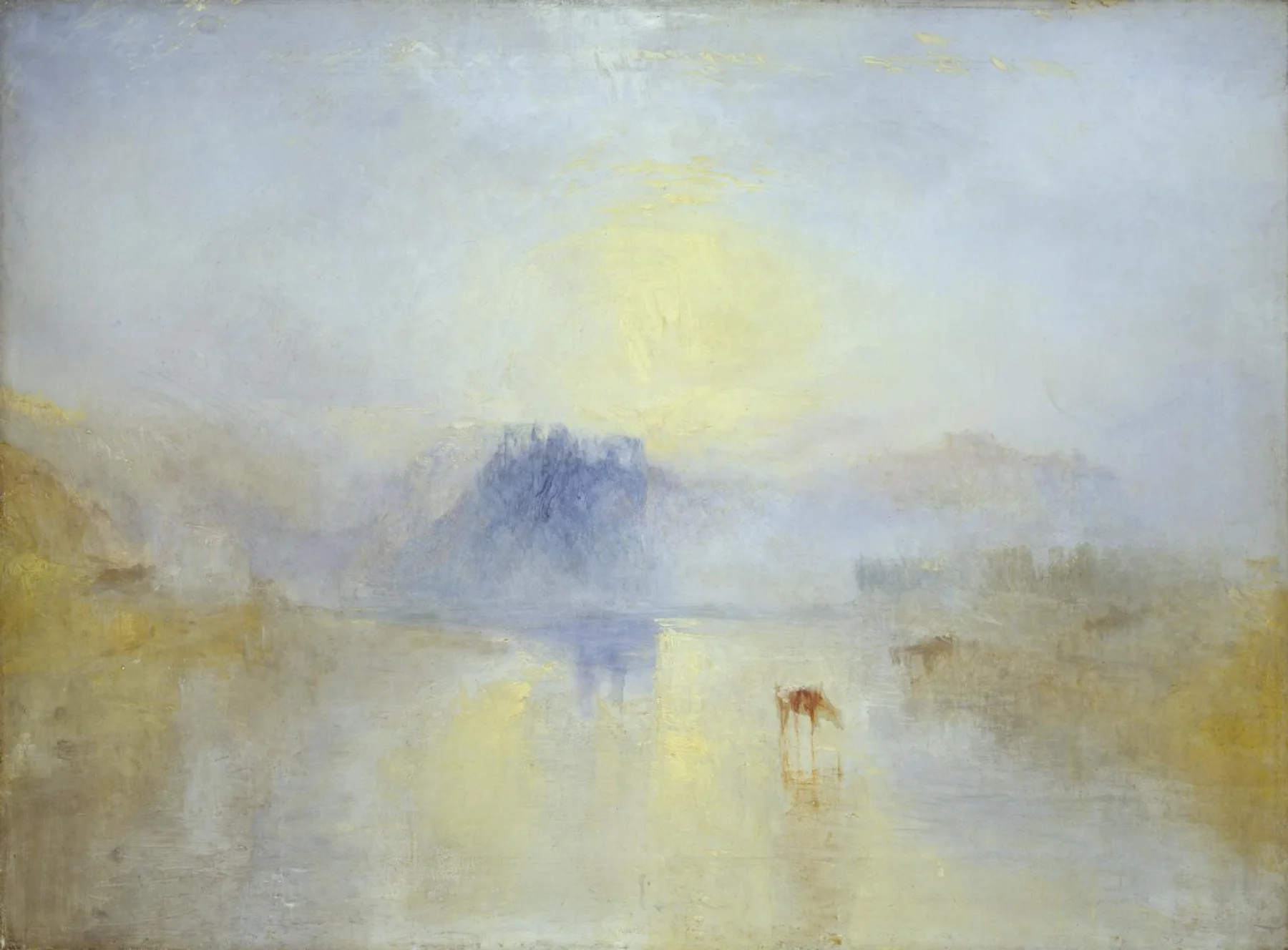 Le Château de Norham, lever de soleil — J. M. W. Turner