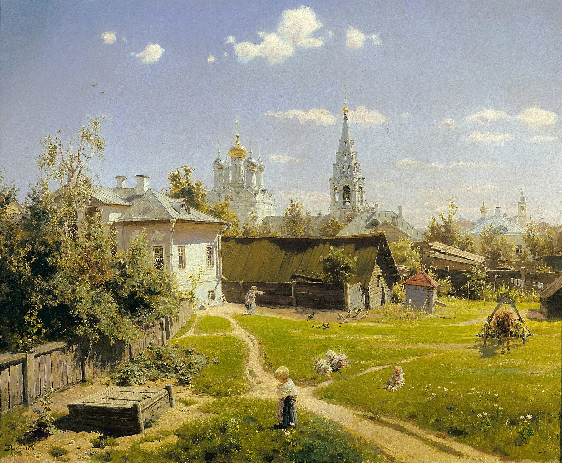 Moscow Courtyard — Vasily Polenov
